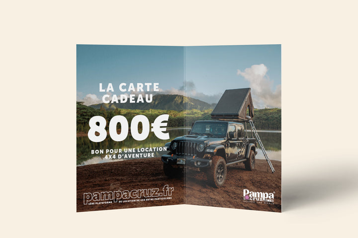 Carte Cadeau Pampa Cruz 800€ - Offrez l'Aventure Ultime en 4x4 !