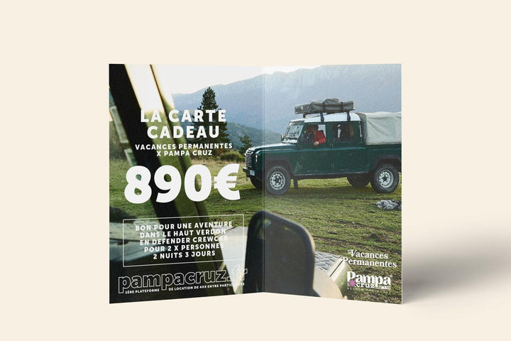 Carte cadeaux : Roadtrip dans le Verdon (PampaCruz x Vacances Permanentes)