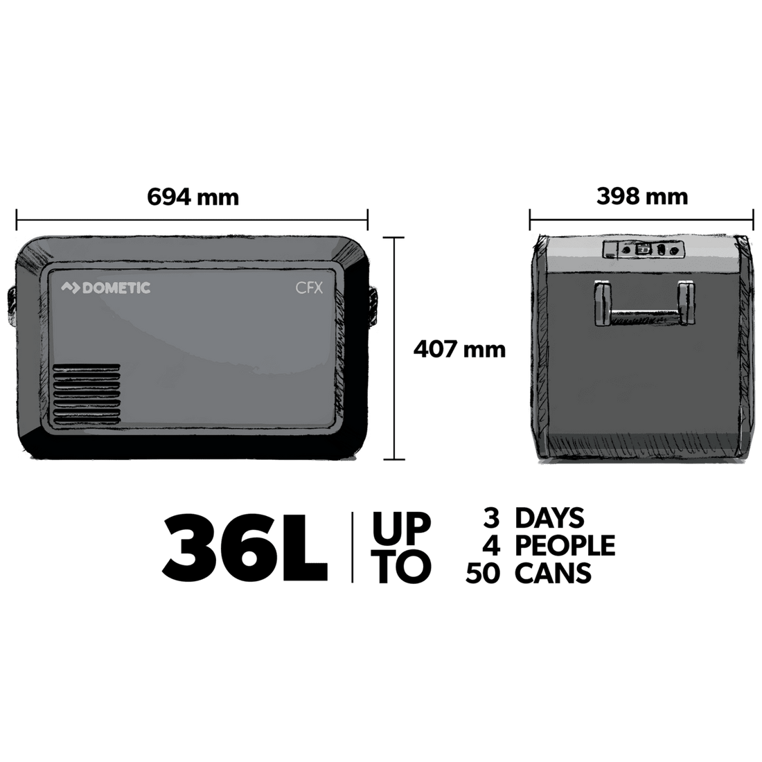 Glacière portable à compression Dometic CFX3 35L